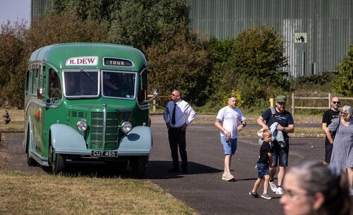 The bunker in a vintage 1940s Dews coach