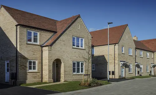 Cream Morris terraced houses 
