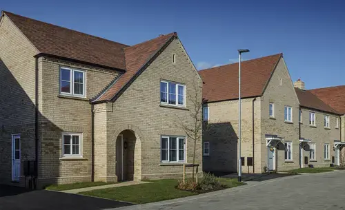 Cream Morris terraced houses 