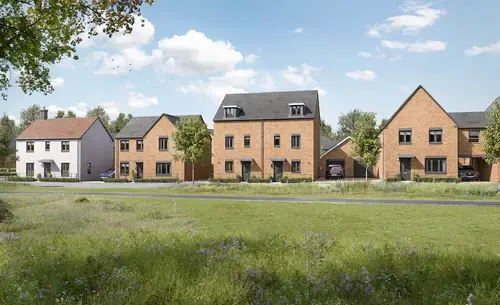 Street Scene Plots 62-66 alconbury weald barratt