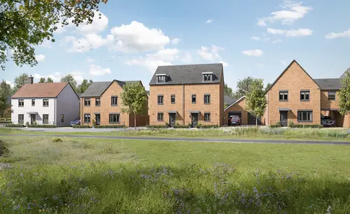 Street Scene Plots 62-66 alconbury weald barratt