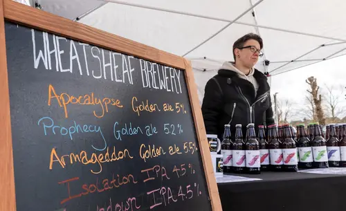 Wheatsheaf Brewery at community market