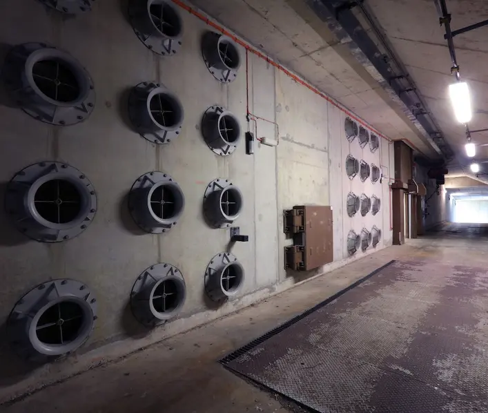 Avionics building entrance