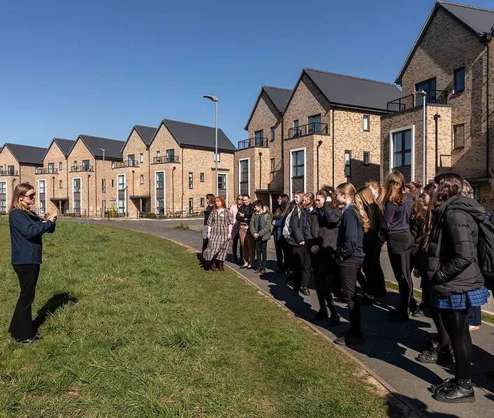 Make Your Mark students gather at Alconbury Weald