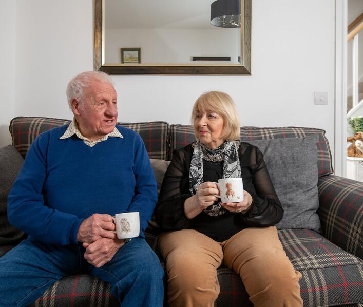 Home is where the heart is – retired couple reunited with their daughter at Huntingdon development
