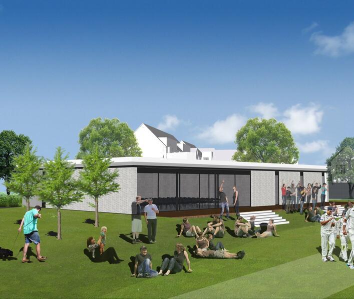 Plans for Alconbury Weald Cricket Pavilion and Community Centre approved