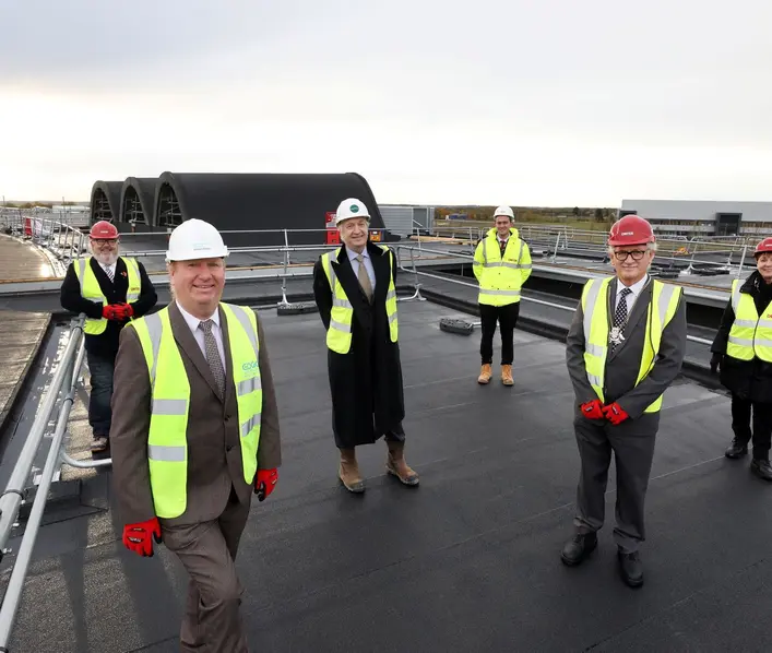 Topping out ceremony marks major milestone for County Council HQ move to Alconbury Weald