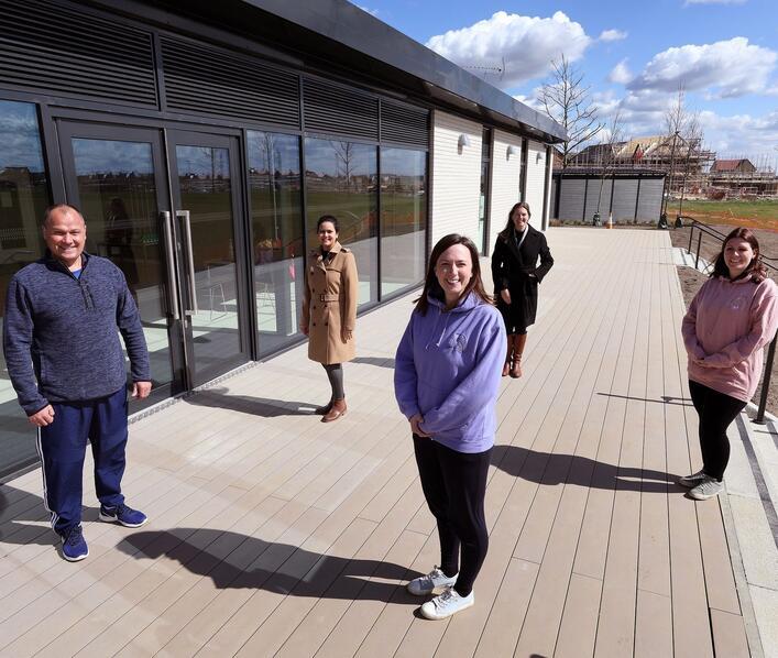 New cricket pavilion and community centre completed 
at heart of Alconbury Weald