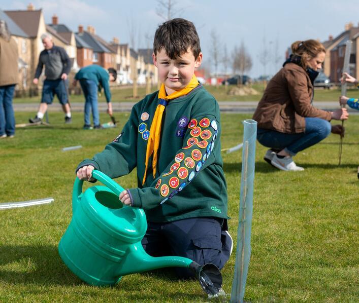 Scouts honour! Redrow helps local club to create even greener spaces