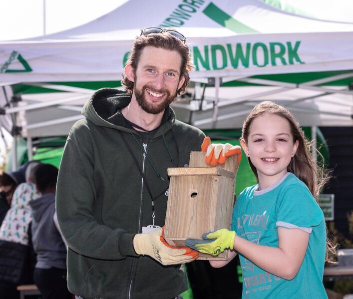 Alconbury Weald community help wildlife