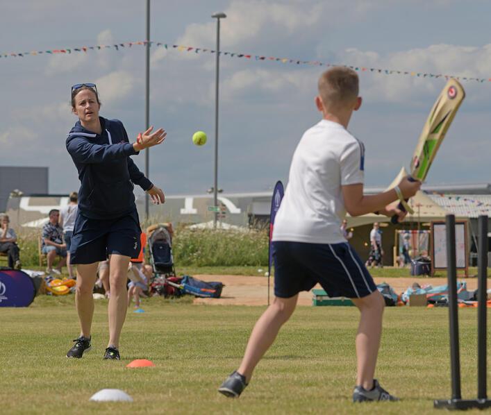 Cricket in the summer 