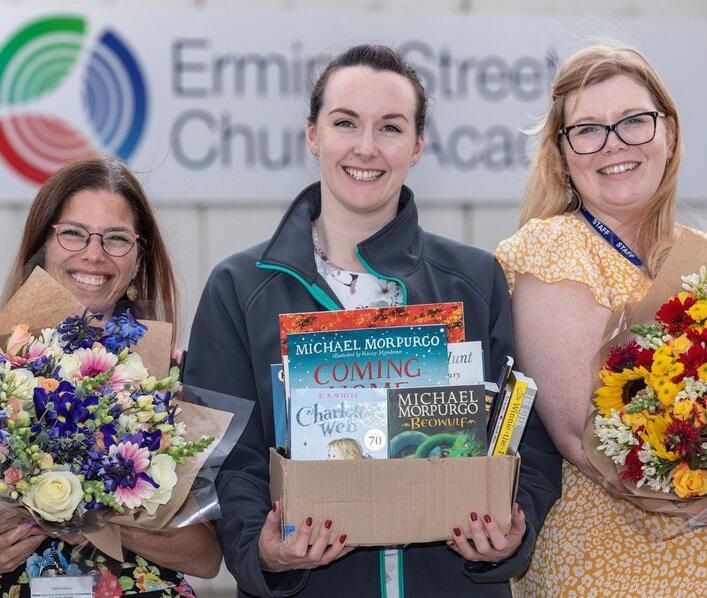 Business donates books and flowers to local primary school