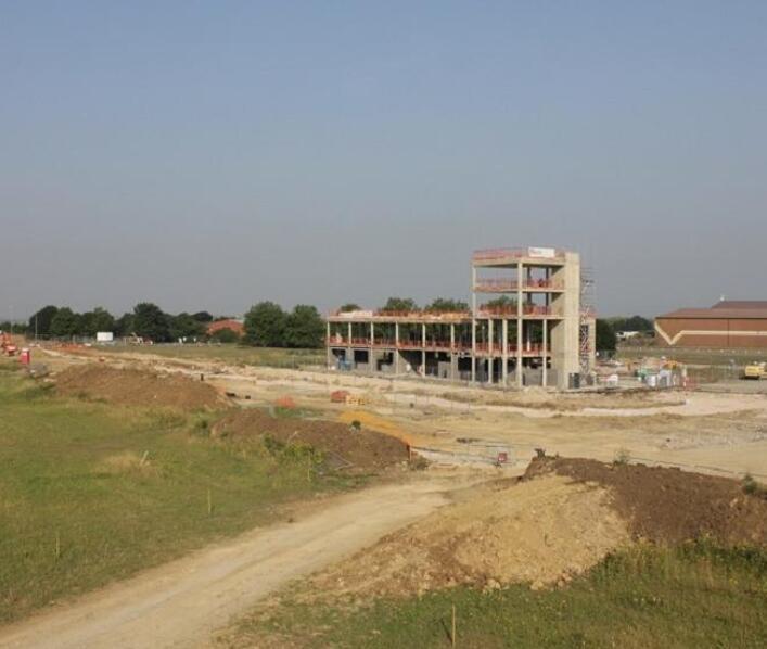 Work starts to refurbish former entrance at Alconbury Weald