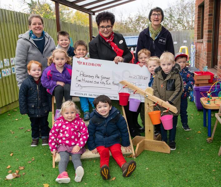 Huntingdon housebuilder helps local school climb up the ladder